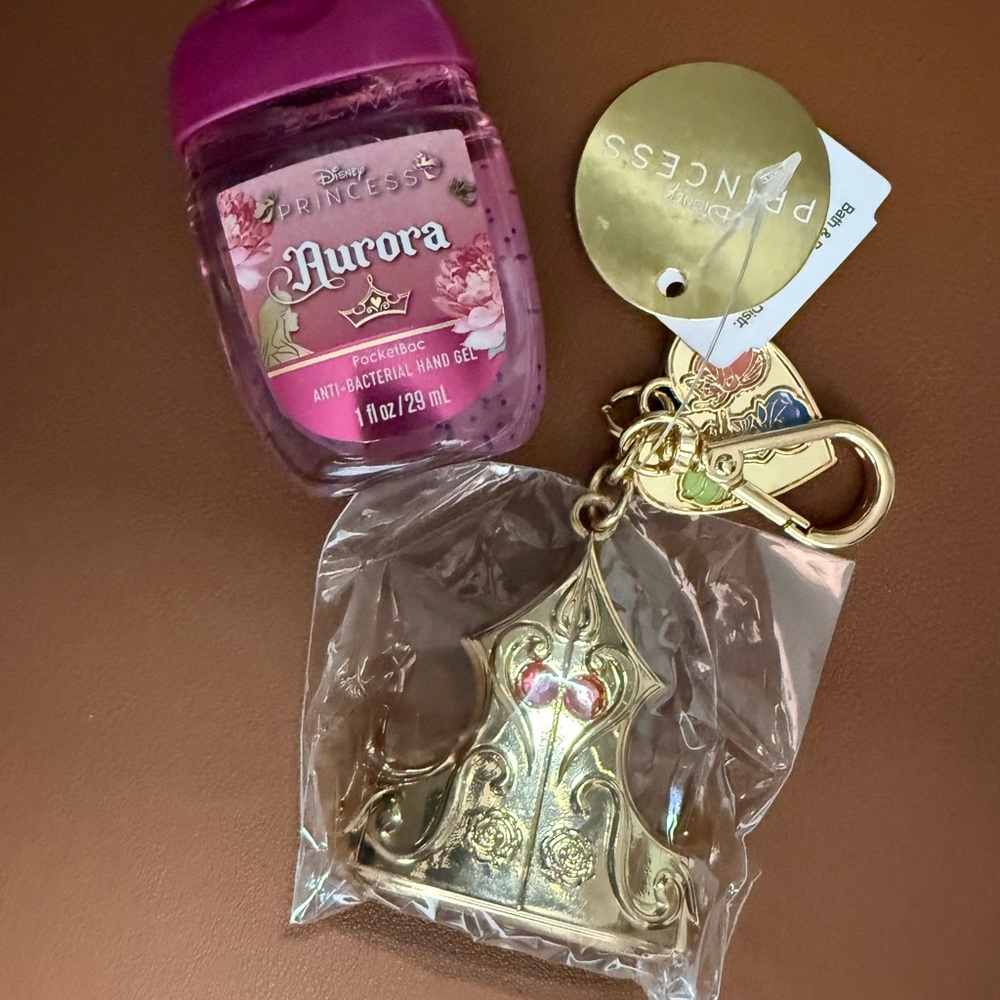Disney Princess Aurora Hand Sanitizer and Keychain Set